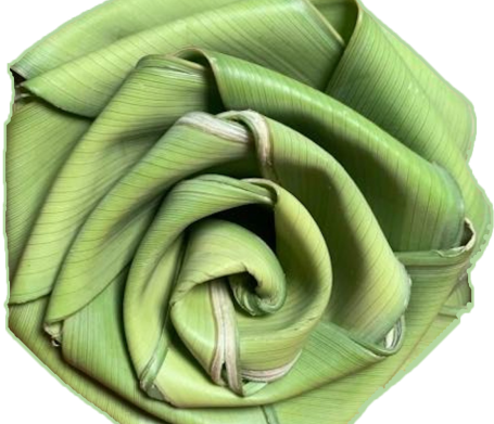 Palmeto Roses Palm Frond Leaf Rose Art Artwork